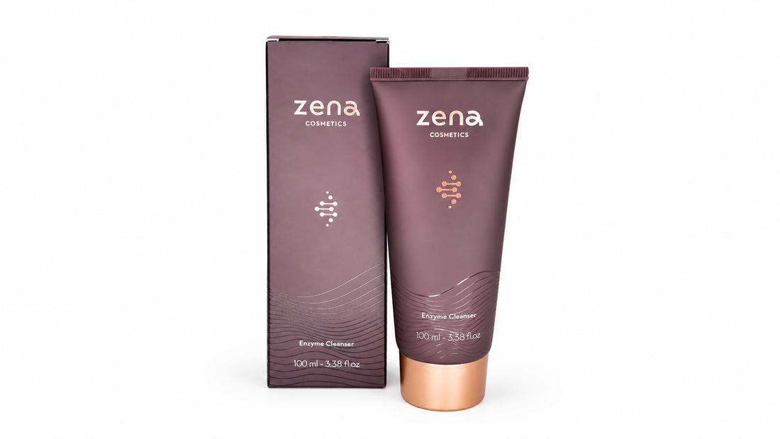 Enzyme cleanser compared with daily face wash in a skincare routine
