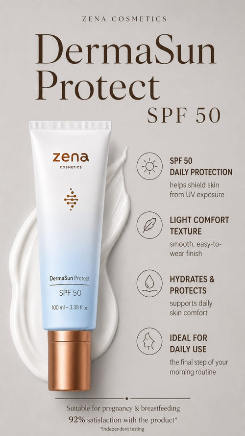 ZENA DermaSun Protect SPF 50 in the complete skincare system